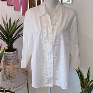Alfred Dunner white shirt